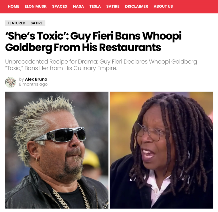 Fact Check Guy Fieri Did NOT Ban Whoopi Goldberg From 'His Restaurant